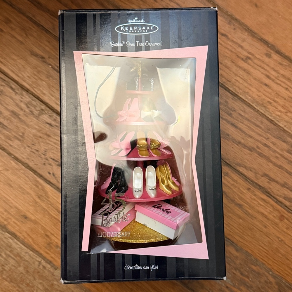 Hallmark Keepsake Ornament - Barbie Shoe Tree 45th Anniversary 2004 NIB